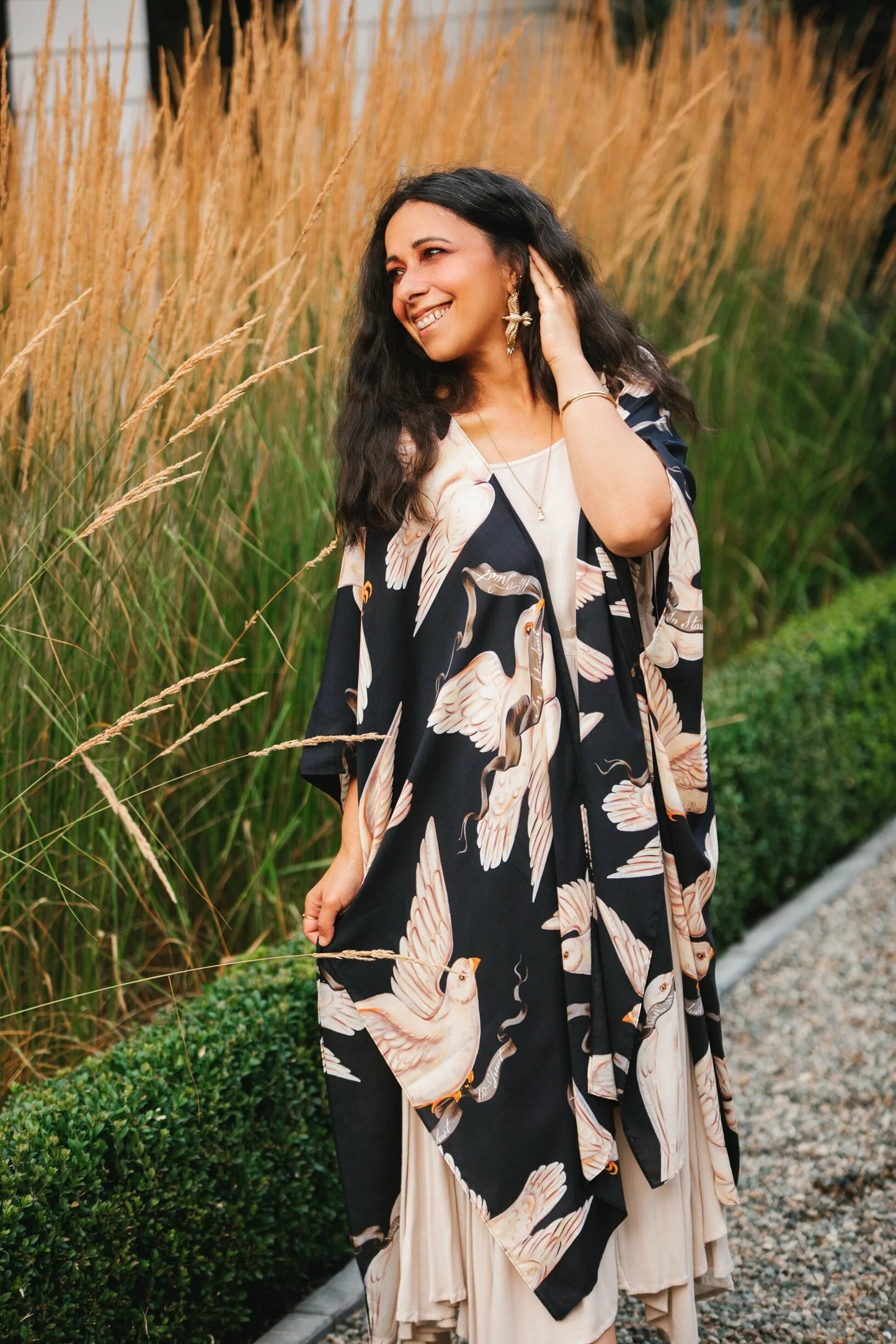 In Stardust We Trust (Midnight Dove) Goddess Duster by Market of Stars