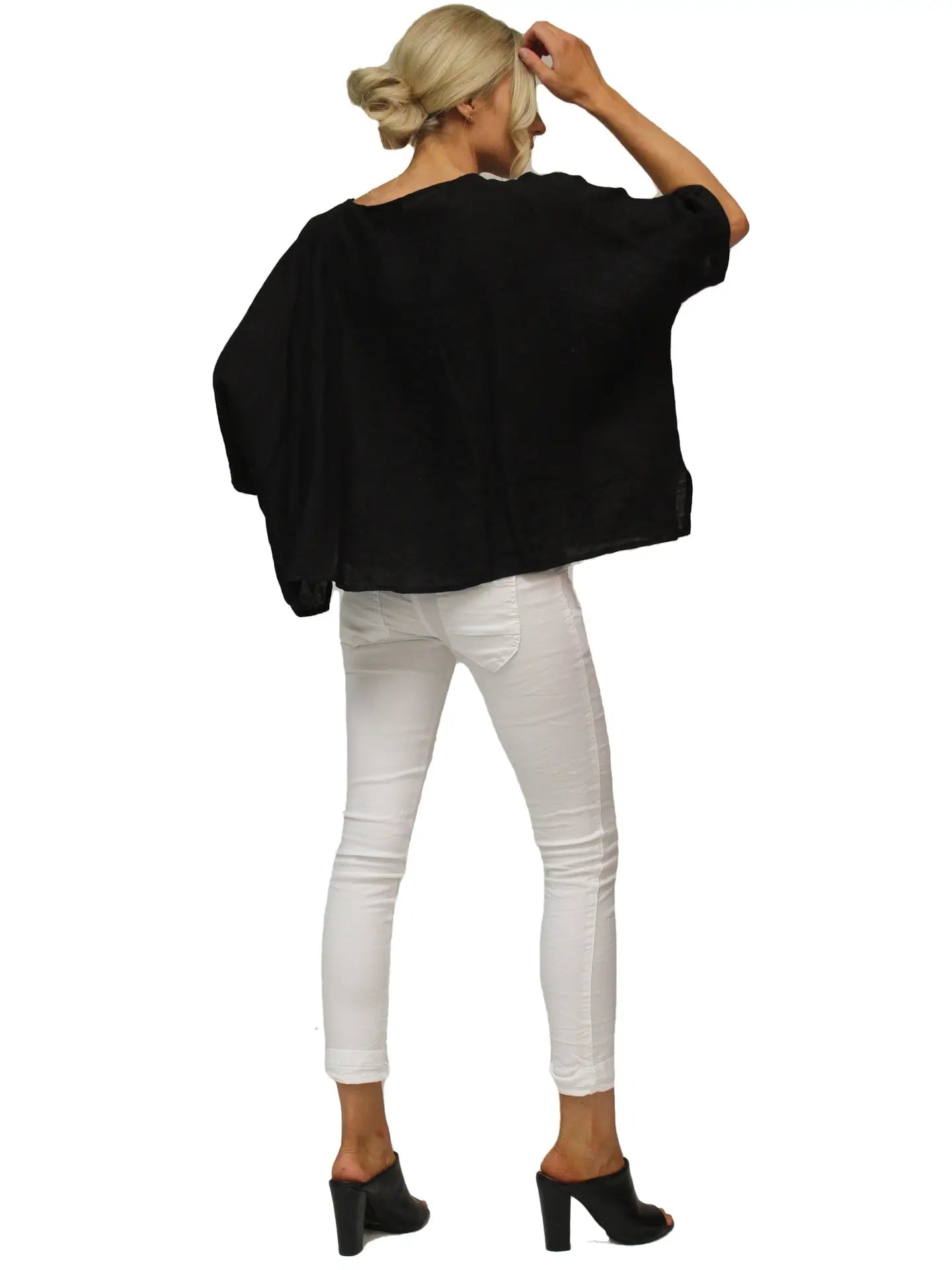 Gigi Moda Linen Kaftan Blouse
