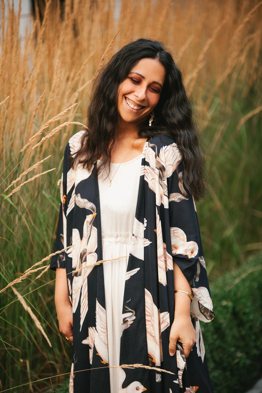 In Stardust We Trust (Midnight Dove) Goddess Duster by Market of Stars