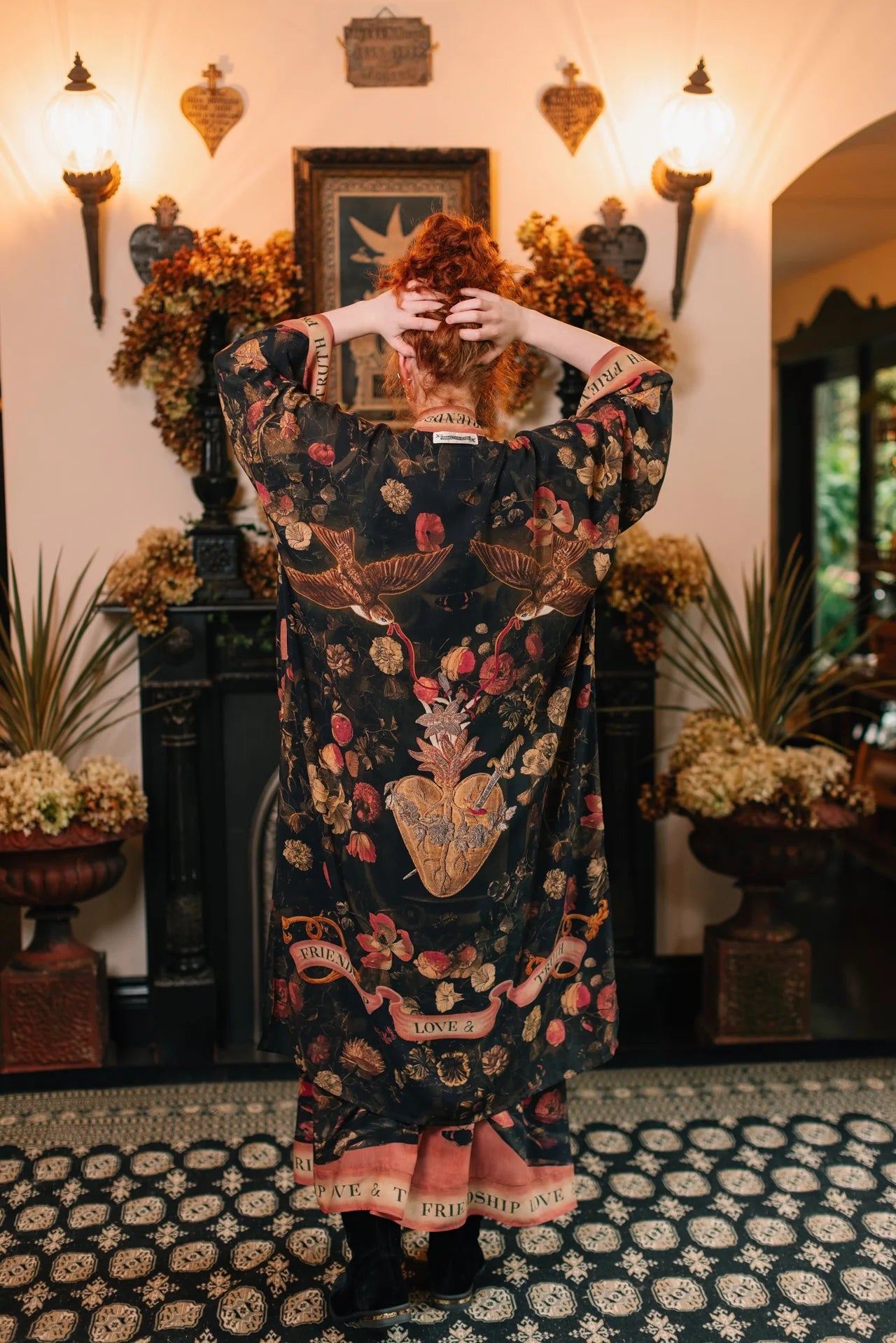 Heart of Gold Gold Opera Duster ( Full Length) by Market of Stars