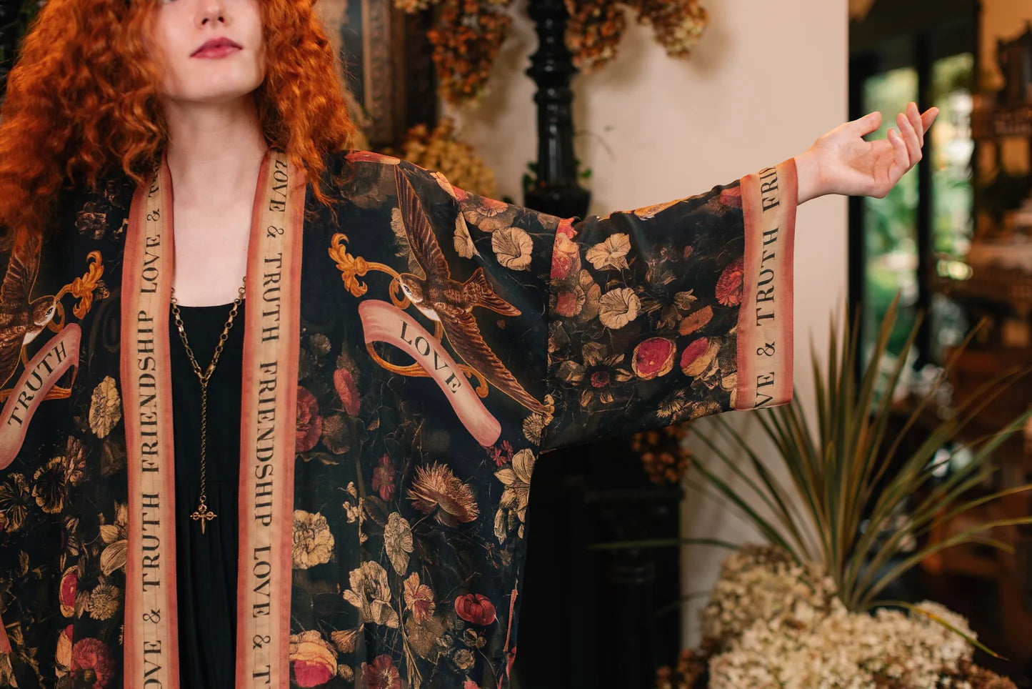 Heart of Gold Gold Opera Duster ( Full Length) by Market of Stars
