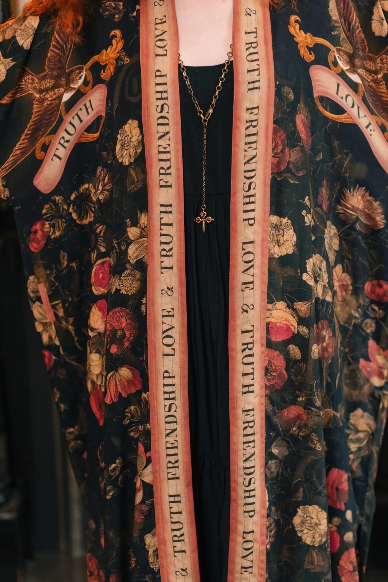 Heart of Gold Gold Opera Duster ( Full Length) by Market of Stars