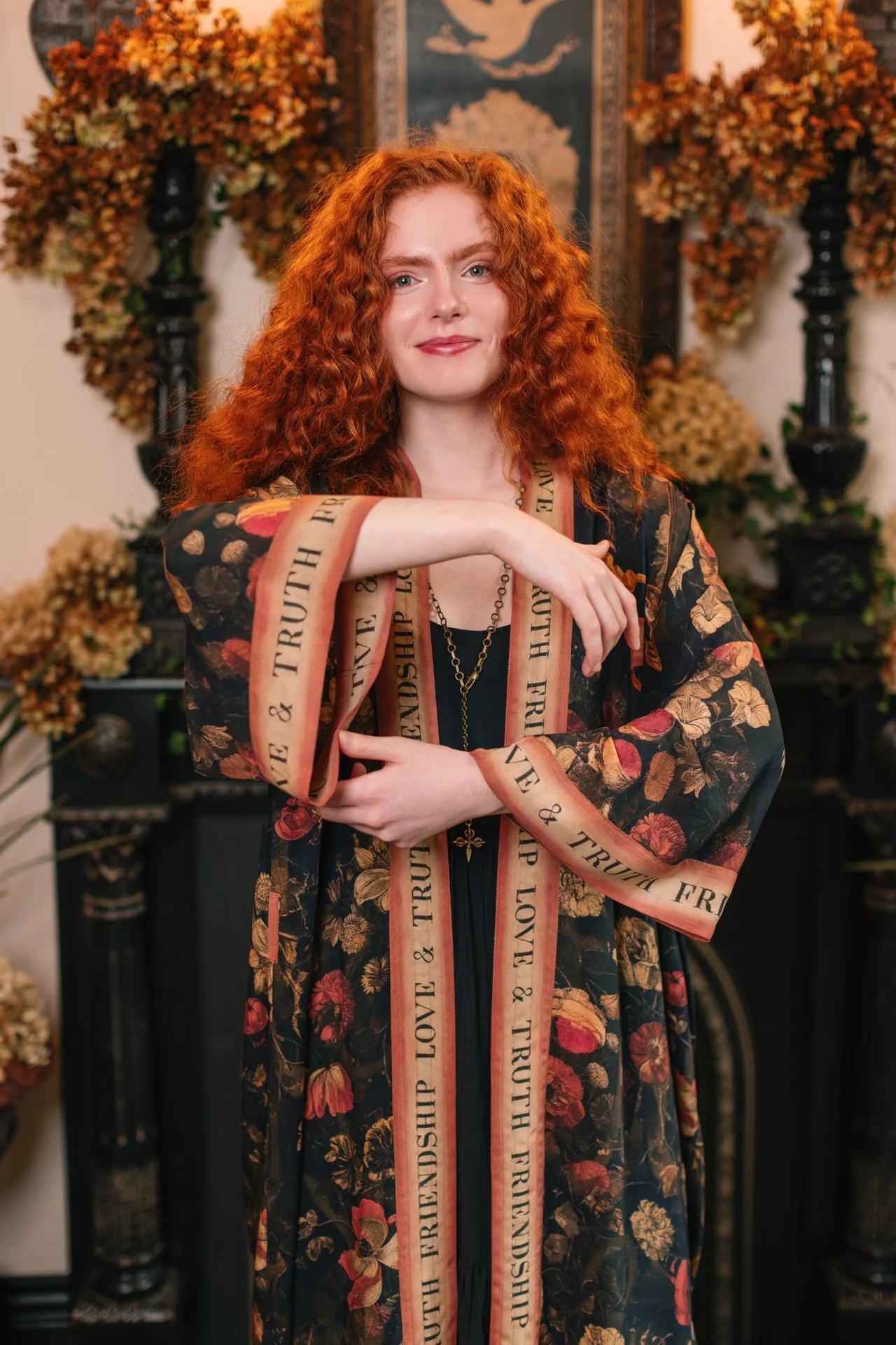 Heart of Gold Gold Opera Duster ( Full Length) by Market of Stars