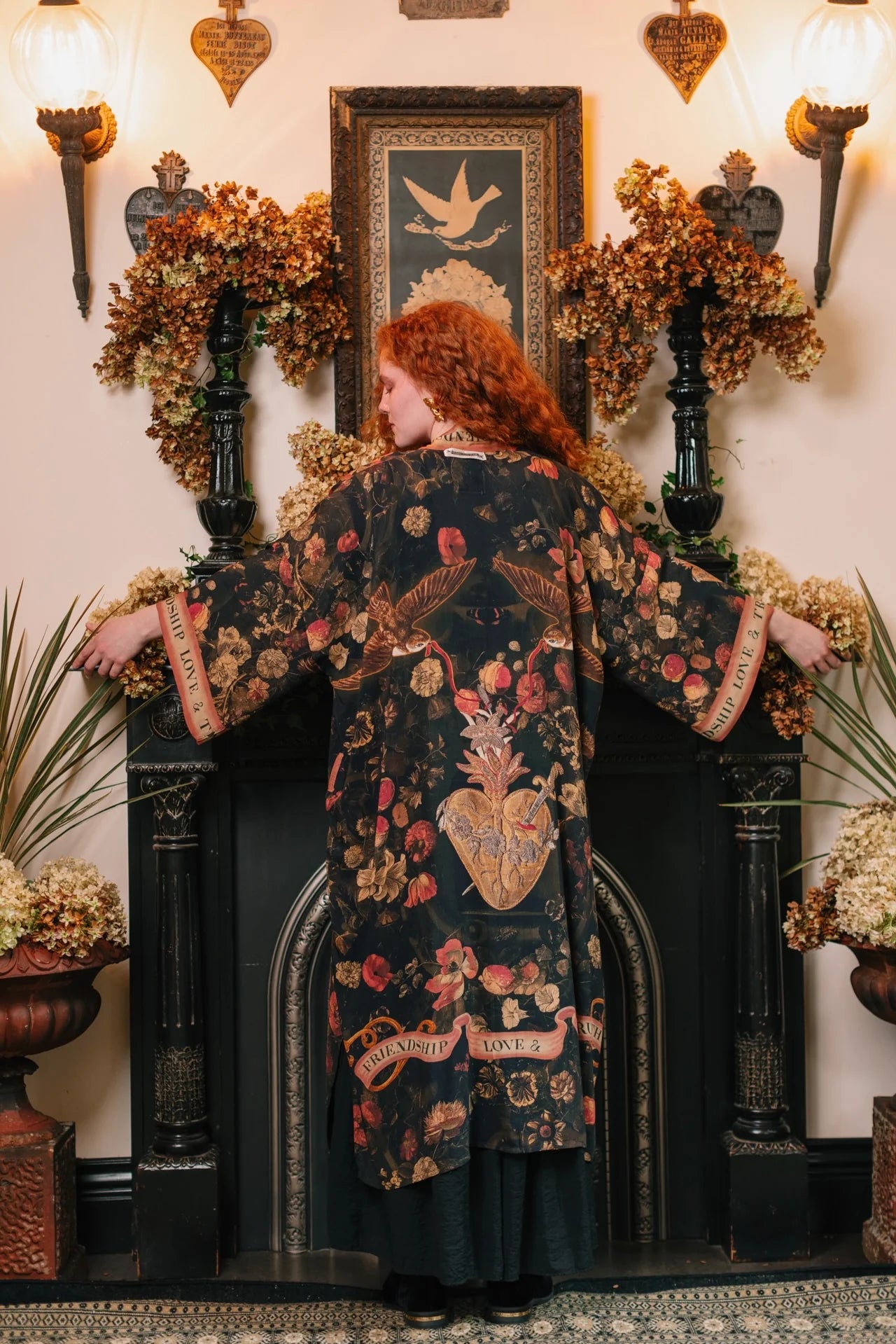 Heart of Gold Gold Opera Duster ( Full Length) by Market of Stars