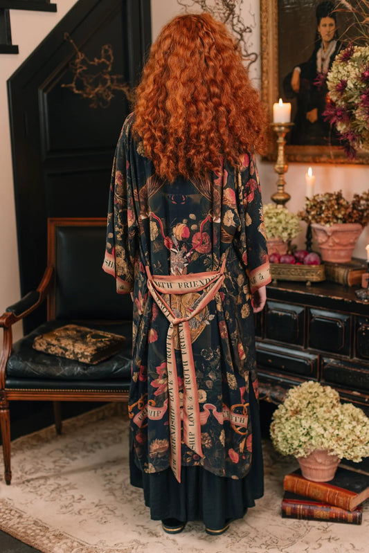 Heart of Gold Gold Opera Duster ( Full Length) by Market of Stars